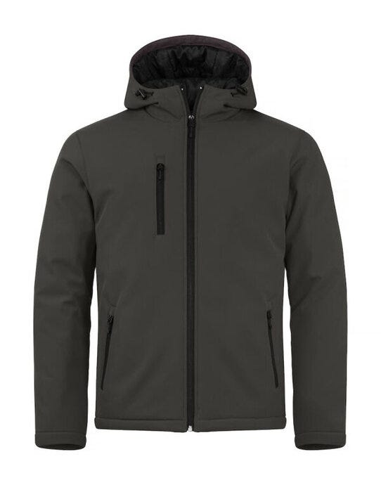 Padded Hoody Softshell - Dark Grey