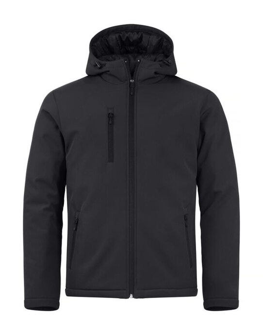 Padded Hoody Softshell - Black