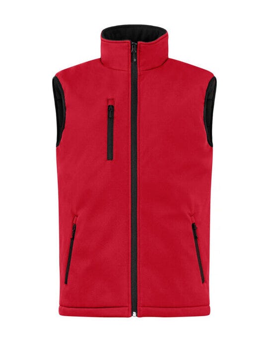 Padded Softshell Vest - Red