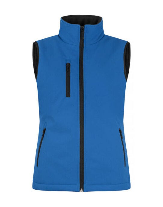 Ladies Padded Softshell Vest - Royal Blue