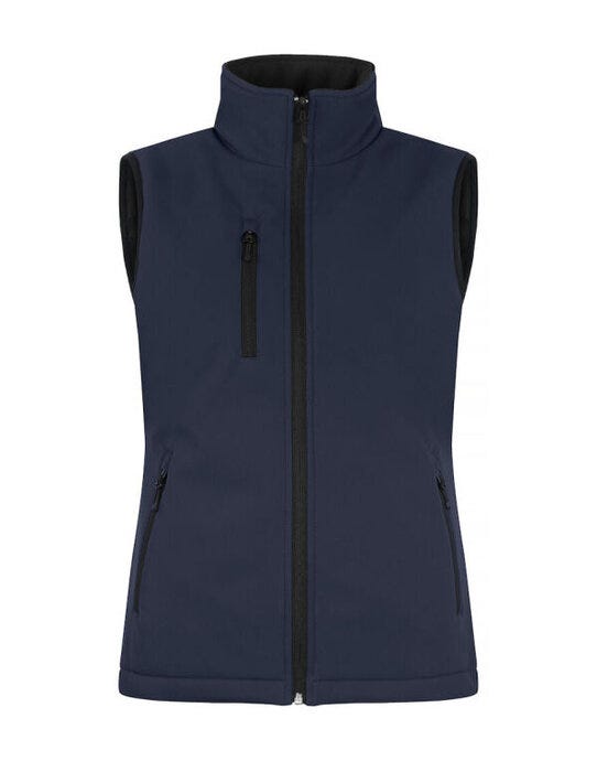 Ladies Padded Softshell Vest - Dark Navy