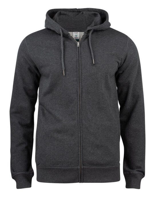 Premium OC Full Zip Hoody - Anthracite Melange