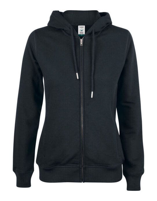 Ladies Premium OC Full Zip Hoody - Black