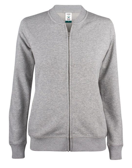 Ladies Premium OC Cardigan - Grey Melange