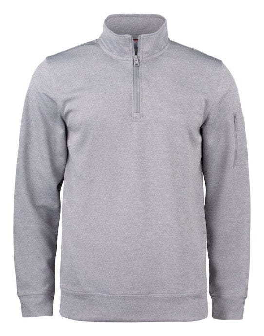 Basic Active Half Zip - Grey Melange