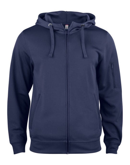 Basic Active Full Zip Hoody - Dark Navy