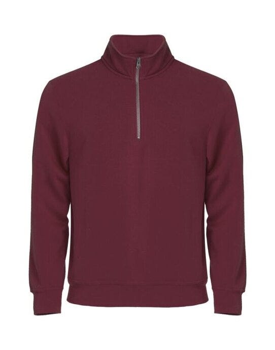 Basic Half Zip - Burgundy