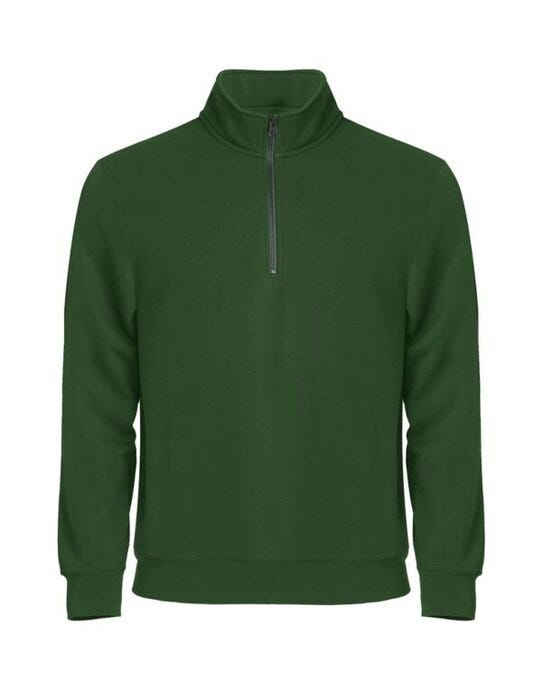 Basic Half Zip - Bottle Green