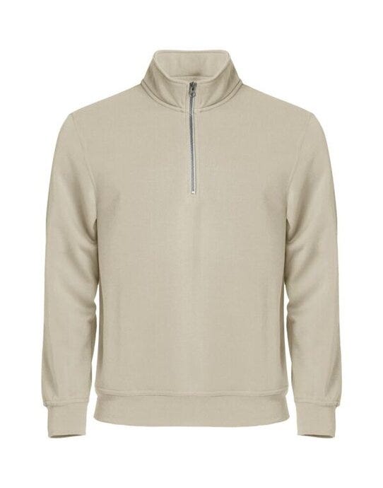 Basic Half Zip - Light Khaki