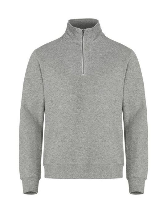 Basic Half Zip - Grey Melange