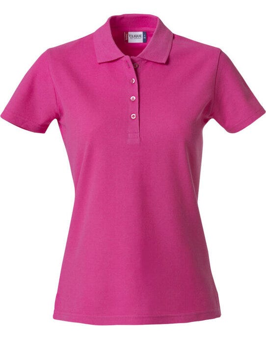 Ladies Basic Polo - Bright Cerise
