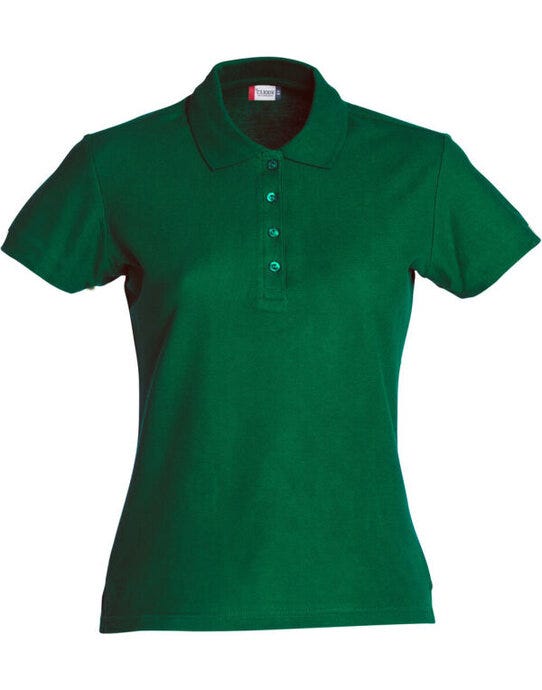 Ladies Basic Polo - Bottle Green