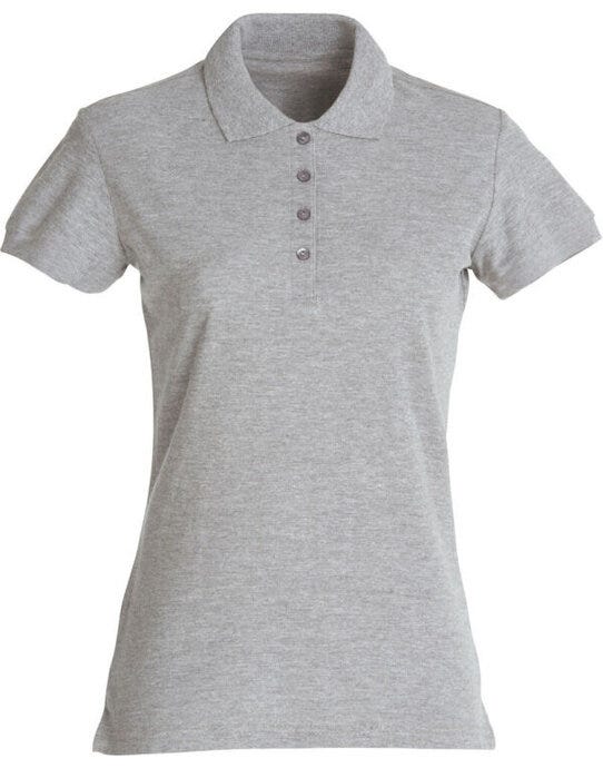 Ladies Basic Polo - Grey Melange