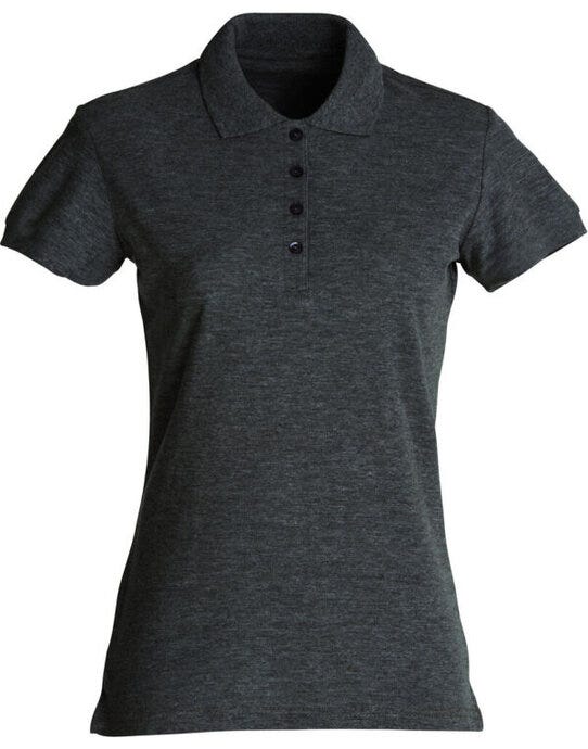 Ladies Basic Polo - Anthracite Melange