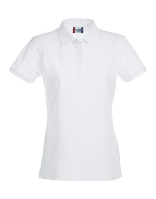 Ladies Stretch Premium Polo - White