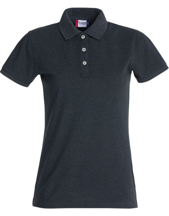 Ladies Stretch Premium Polo - Anthracite Melange