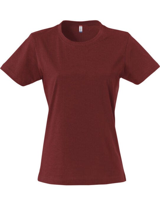 Ladies Basic T - Burgundy