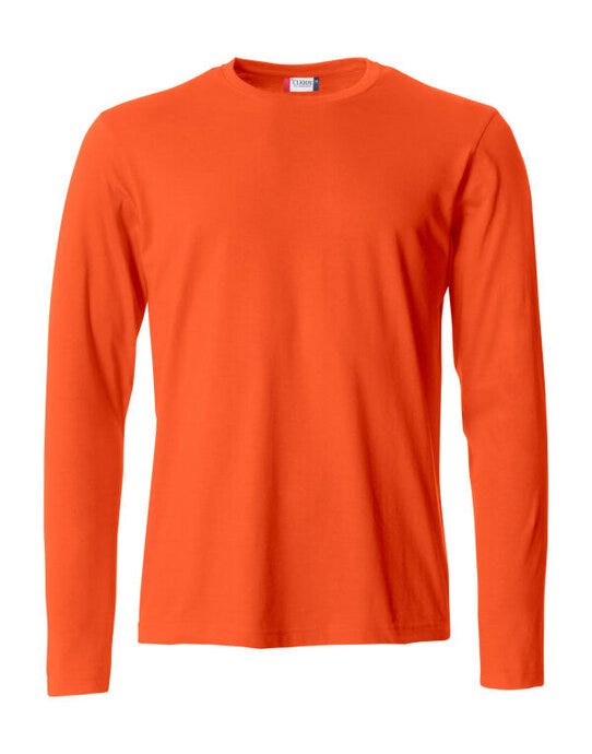 Basic Long Sleeve T - Blood Orange