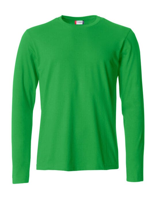 Basic Long Sleeve T - Apple Green