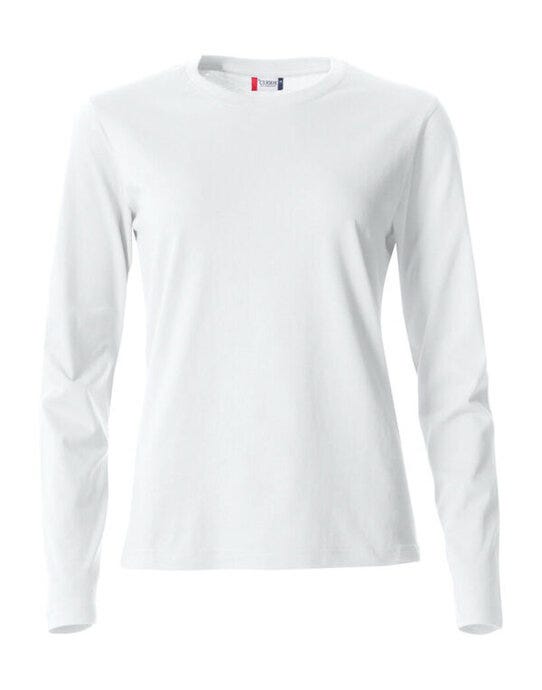 Ladies L/S Basic-T - White