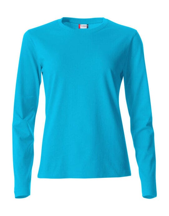 Ladies L/S Basic-T - Turquoise