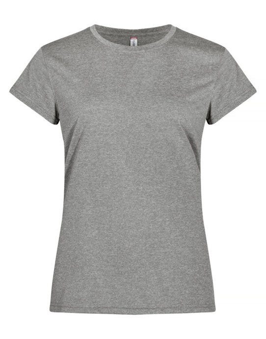 Ladies Basic Active-T - Grey Melange
