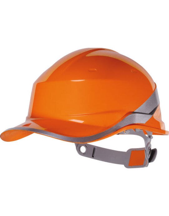 Hi-Vis Baseball Safety Helmet - Orange