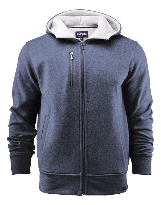 Parkwick Full Zip Hood - Dark Blue Melange