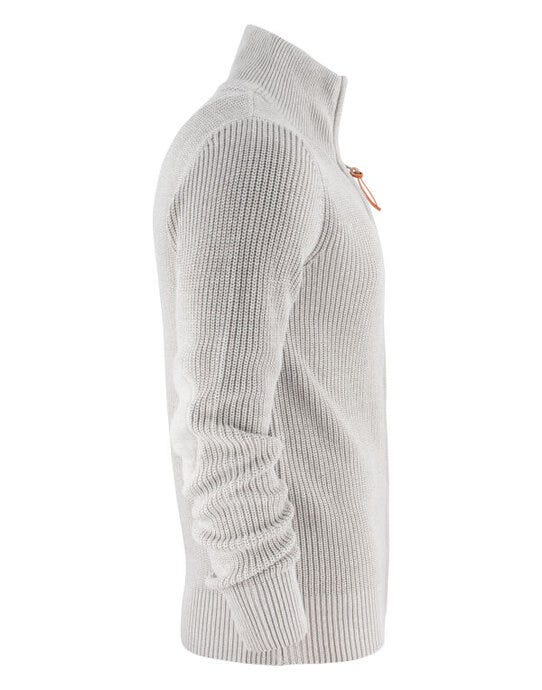 Brockway Knitted Cardigan - Grey Melange