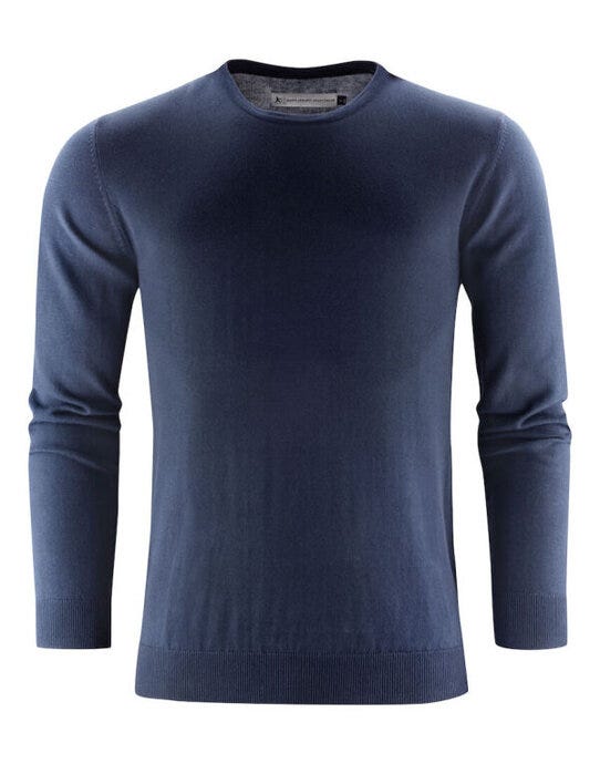 Ashland U-Neck Knit Sweat - Navy