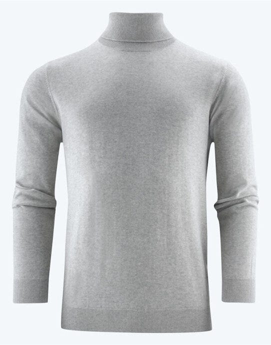 Ashland Turtle Neck Knit - Grey Melange