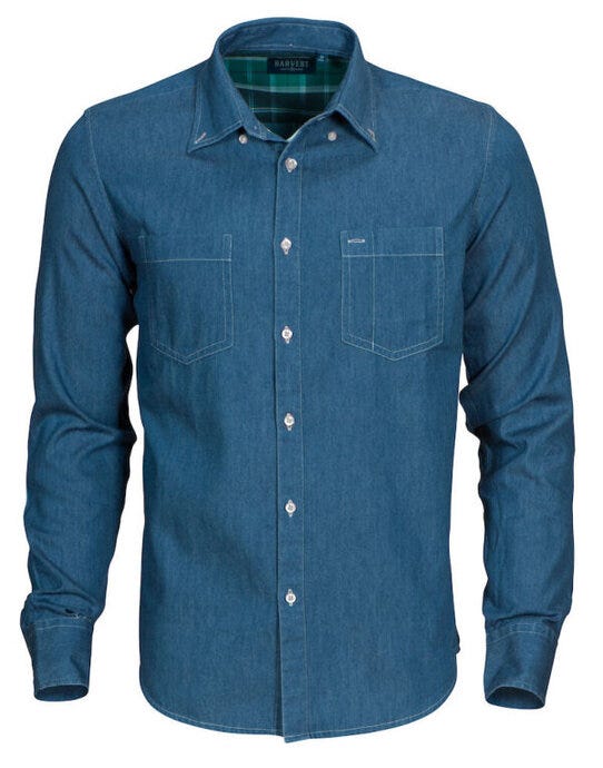 Jupiter Denim Look Shirt - Blue Denim