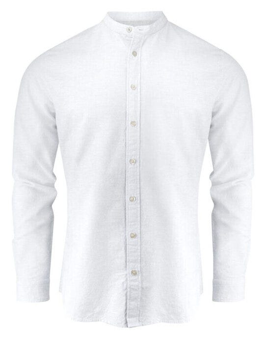 Townsend Linen-Blend Shirt - White