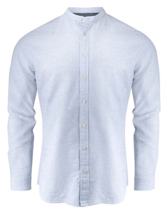 Townsend Linen-Blend Shirt - Light Blue