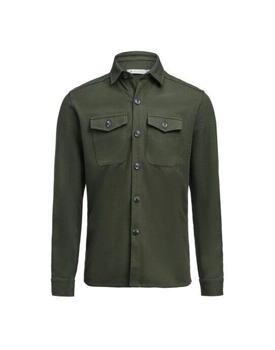 Hicksville Overshirt - Pine Green