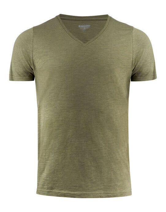Whailford V-Neck T-Shirt - Moss Green