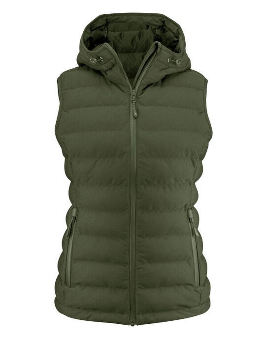 Woodlake H Ladies Vest - Moss Green