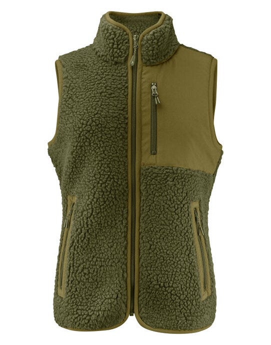 Kingsley Vest Ladies - Moss Green