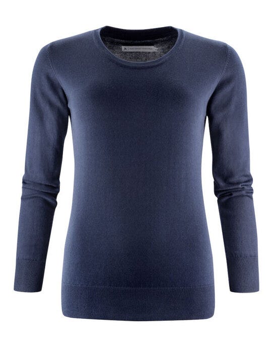 Ashland U-Neck Ladies Knit - Navy