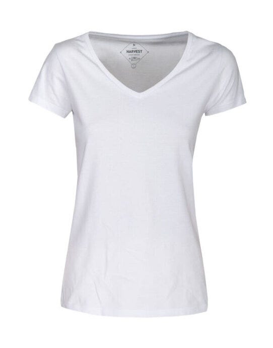 Whailford V-Neck Ladies T - White