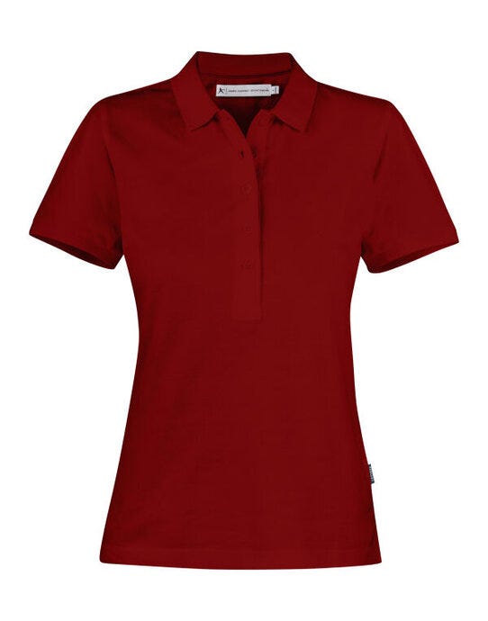 Neptune Ladies Polo - Dark Red