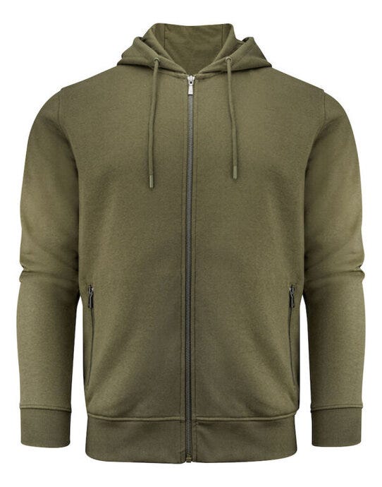 Westwood Heights Zip Hood - Moss Green