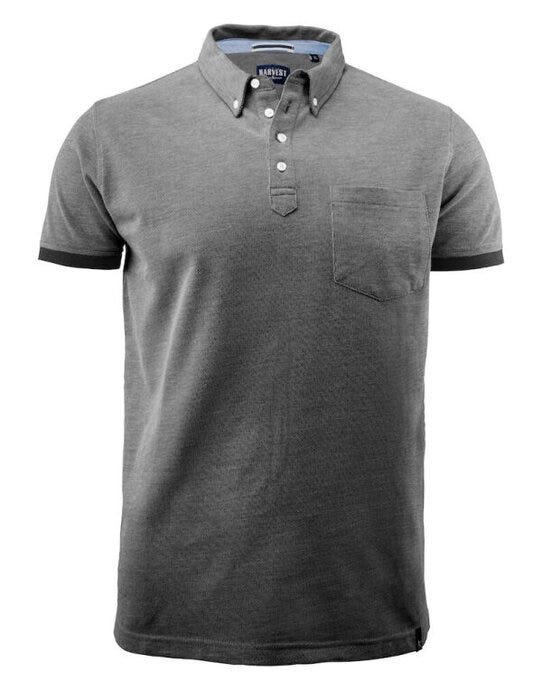 Larkford Pique Polo Shirt - Black Melange
