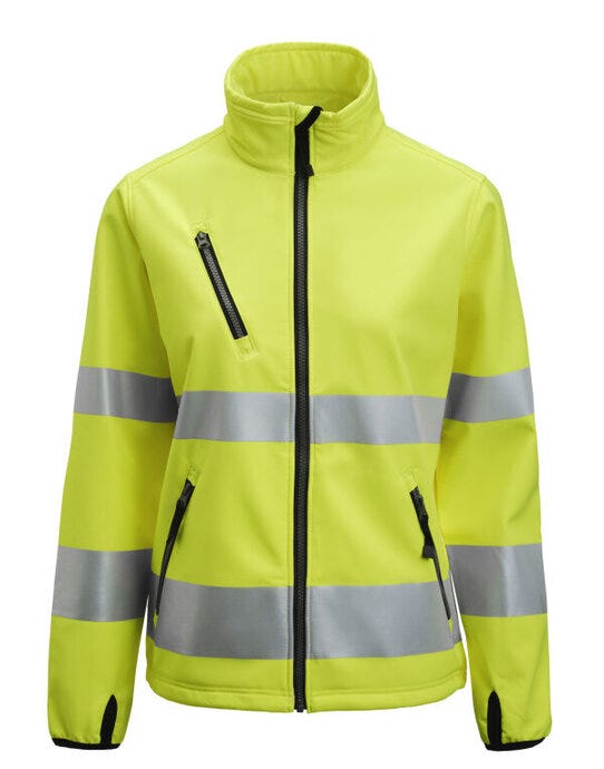 Women's Softshell Jacket Hi-Vis - Yellow