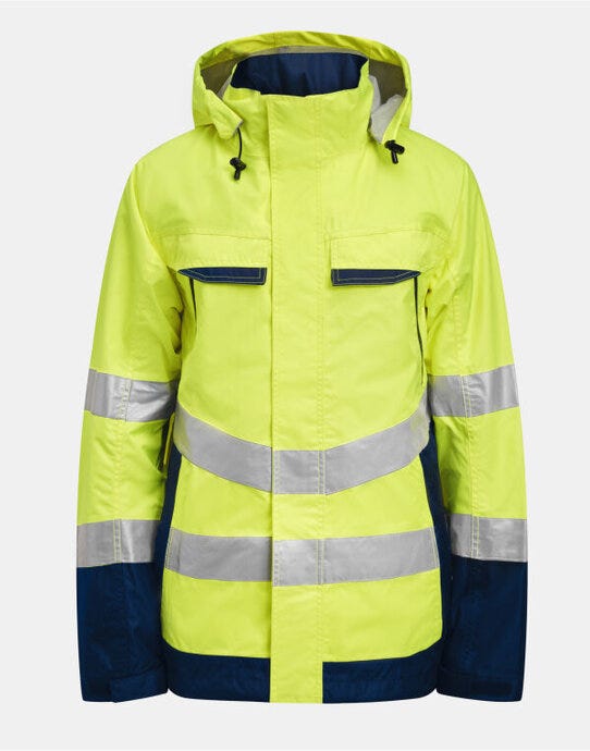 Shell Jacket Hi-Vis - Yellow/Navy