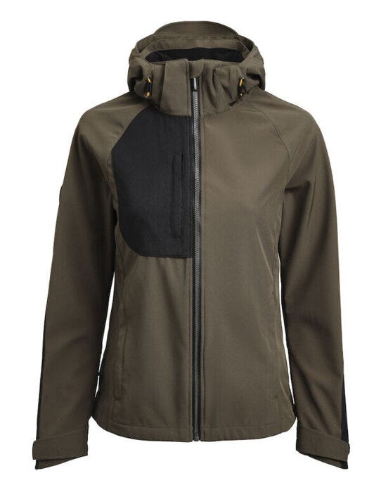 Women's Oxygen Softshell Jacket - Olive Green/Black