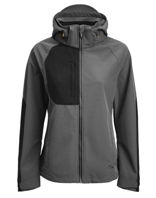 Women's Oxygen Softshell Jacket - Dark Grey/Black