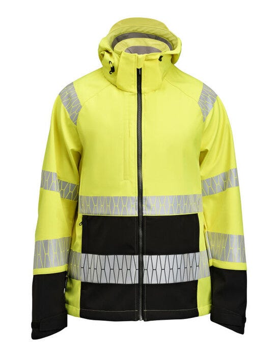 Softshell Jacket Hi-Vis - Yellow/Black