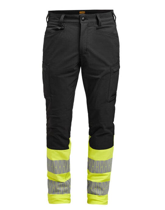Service Trousers Stretch Hi-Vis - Black/Yellow
