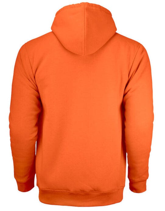Mens Vintage Hoodie Lined - Orange/ Dark Grey